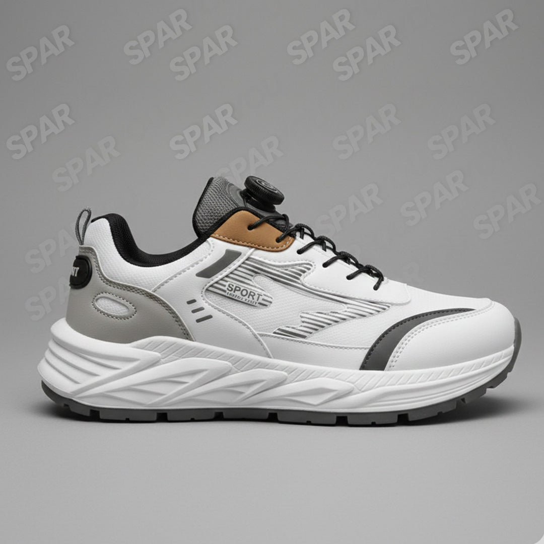 chaussures Blanc Épuré & Gris Anthracite