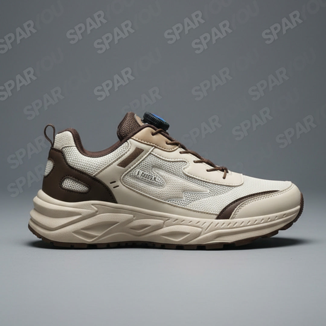 Chaussures Beige Sablé & Marron Chocolat