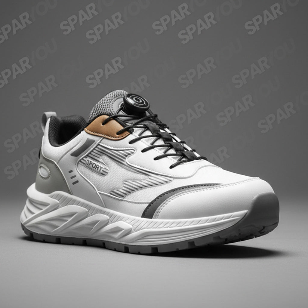 chaussures Blanc Épuré & Gris Anthracite